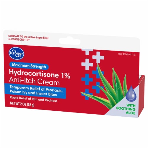 Kroger® Maximum Strength Hydrocortisone Anti-Itch Cream Perspective: top