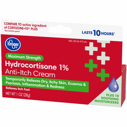 Kroger® Maximum Strength Hydrocortisone Anti-Itch Cream Perspective: top