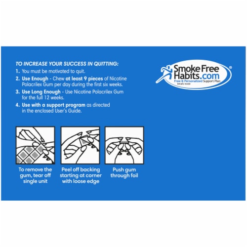 Kroger® Coated Ice Mint Nicotine Gum 2mg Perspective: top