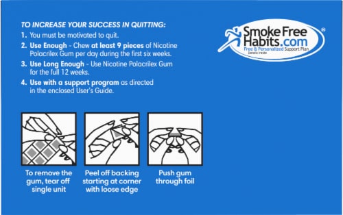 Kroger® Coated Ice Mint Nicotine Gum 4mg Perspective: top