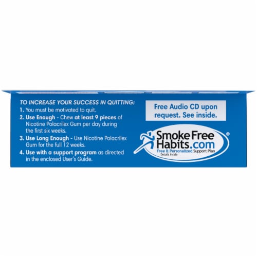 Kroger® Coated Ice Mint Nicotine Gum 2mg Perspective: top
