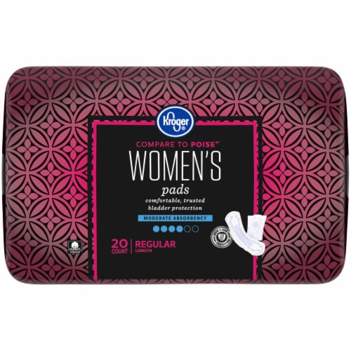 Kroger® Regular Length Moderate Absorbency Women's Incontinence Pads Perspective: top