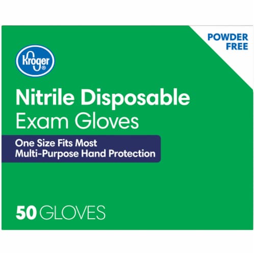 Kroger® Powder-Free Nitrile Disposable Exam Gloves Perspective: top