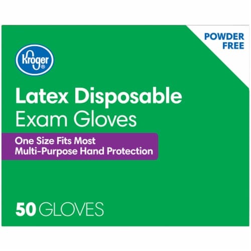 Kroger® Powder-Free Latex Disposable Exam Gloves Perspective: top