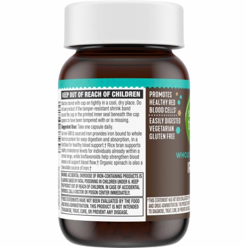 Simple Truth® Iron Capsules Perspective: top