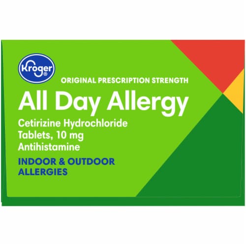 Kroger® All Day Indoor & Outdoor Allergy Tablets Perspective: top