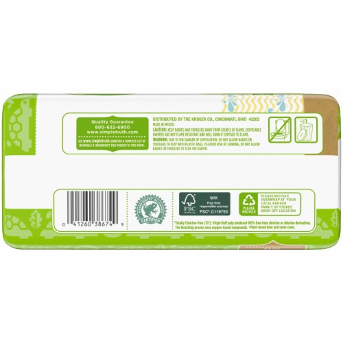 Simple Truth® Chlorine Free Diapers Size 4 (22-37 lbs) Perspective: top
