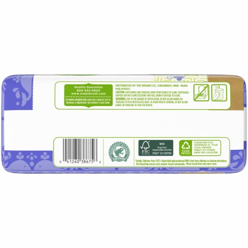Simple Truth® Chlorine Free Diapers Size 5 (27+ lbs) Perspective: top