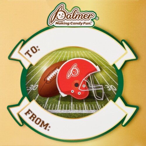 Palmer® Hollow Milk Chocolate Football Perspective: top
