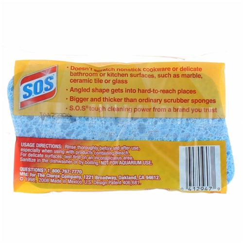 S.O.S. All Surface Scrubber Sponge Perspective: top