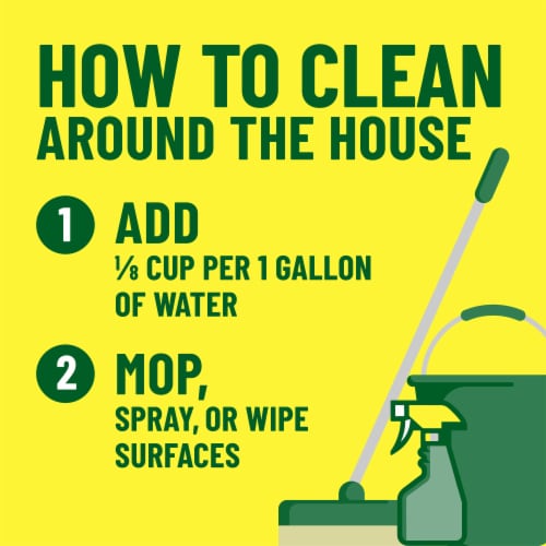 Pine-Sol Multi-Surface Floor Cleaner Lemon Fresh Perspective: top