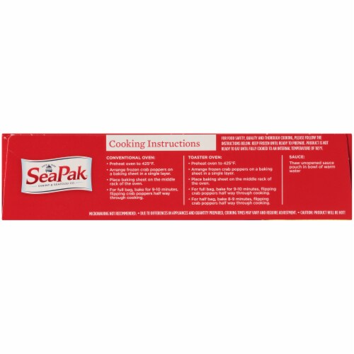 SeaPak Budweiser Beer Battered Crab Poppers Perspective: top