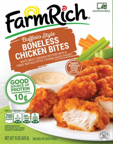 Farm Rich Buffalo Boneless Chicken Bites Perspective: top