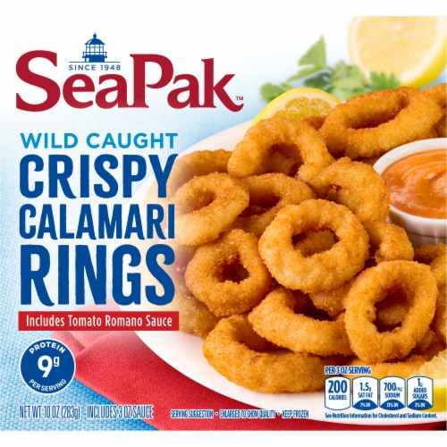 SeaPak Crispy Breaded Calamari Perspective: top