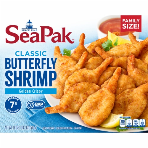SeaPak Crispy Breaded Butterfly Shrimp Perspective: top