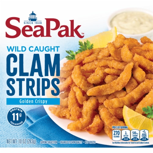 SeaPak® Clam Strips Perspective: top