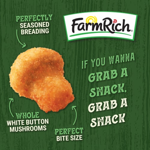 Farm Rich Crispy Breaded Mushrooms Perspective: top