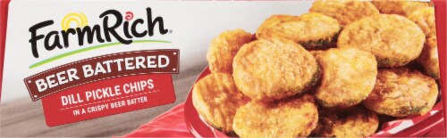 Farm Rich® Beer Battered Dill Pickle Chips Perspective: top
