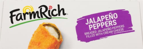 Farm Rich Breaded Cream Cheese Filled Jalapeno Peppers 38 Count Perspective: top