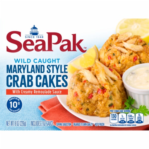 SeaPak™ Wild Caught Maryland Style Crab Cakes Perspective: top