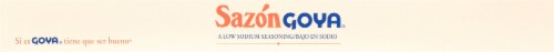 Sazon Goya® Low Sodium Coriander & Annatto Seasoning Perspective: top