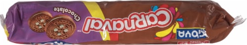 Goya® Carnaval Chocolate Vanilla Cream Sandwich Cookies Perspective: top
