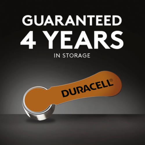 Duracell Size 13 Hearing Aid Batteries Perspective: top