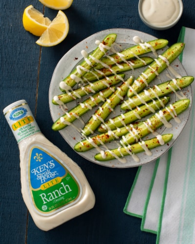 Ken's Steak House® Light Ranch Salad Dressing Perspective: top