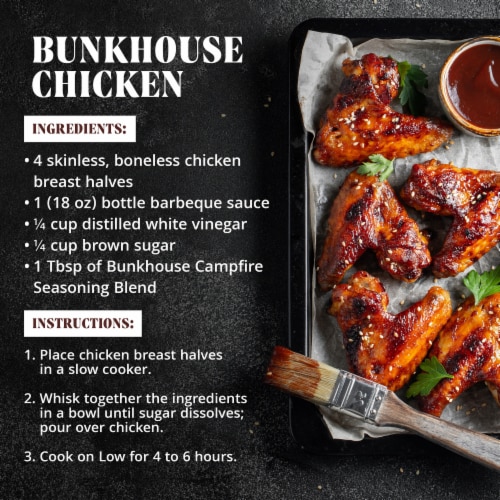 6666 4 Sixes Chuck Wagon Bunkhouse BBQ Seasoning Blend Perspective: top
