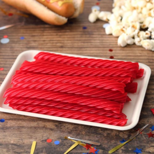 Red Vines Sugar Free Strawberry Licorice Candy Twists Perspective: top