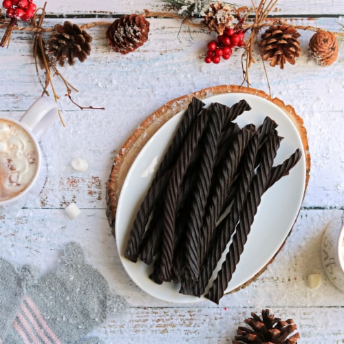 Red Vines Sugar Free Black Licorice Candy Twists Perspective: top