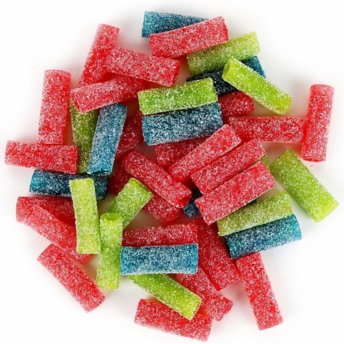 Sour Punch Share Size Assorted Flavors Candy Bites Perspective: top