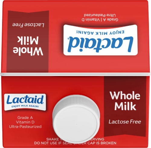 Lactaid 100% Lactose Free Whole Milk Perspective: top