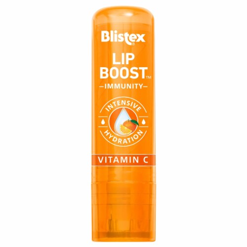 Blistex Lip Balm Boost Immunity with Coconut Oil Vitamin C & Beeswax Perspective: top