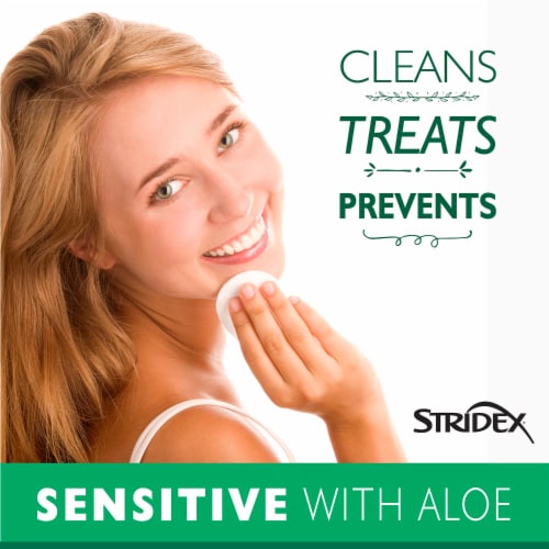 Stridex Sensitive with Aloe Soft Touch Pads Perspective: top