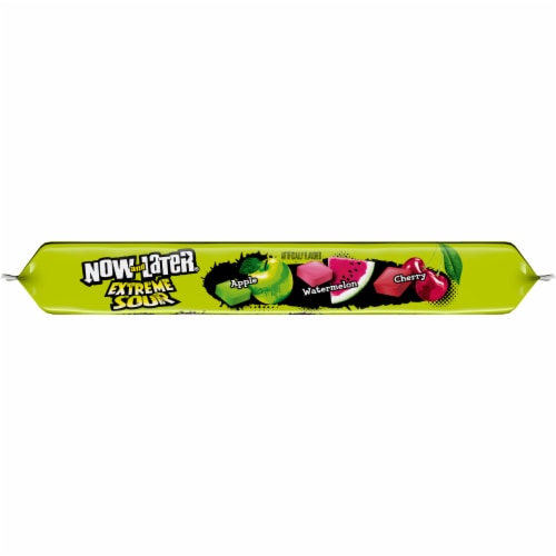 Now and Later Extreme Sour Assortment Bar Perspective: top