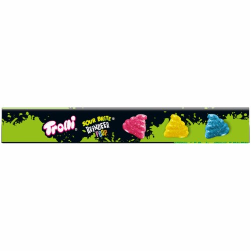 Trolli Sour Bite Reindeer Poop Sour Gummi Candy Perspective: top