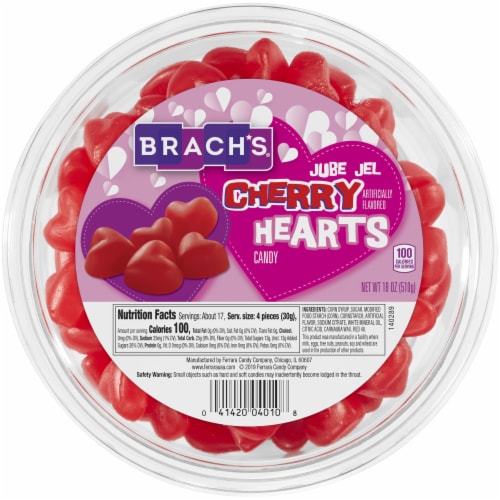 Brach's® Jube Jel Cherry Hearts Perspective: top