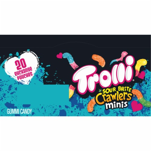 Trolli® Sour Brite Crawlers Minis Valentine Candy Perspective: top
