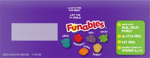 Funables™ Paw Patrol™ Fruit Flavored Snacks Perspective: top