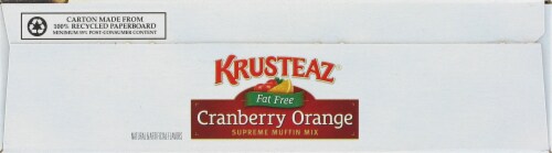 Krusteaz Fat Free Cranberry Orange Muffin Mix Perspective: top