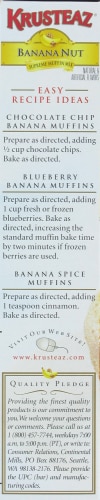 Krusteaz Banana Nut Muffin Mix Perspective: top