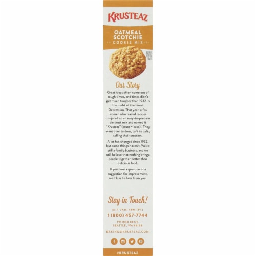 Krusteaz Oatmeal Scotchie Cookie Mix Perspective: top