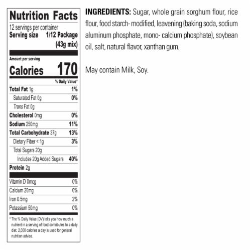 Krusteaz® Gluten Free Yellow Cake Mix Perspective: top
