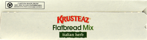 Krusteaz Italian Herb Flatbread Mix Perspective: top