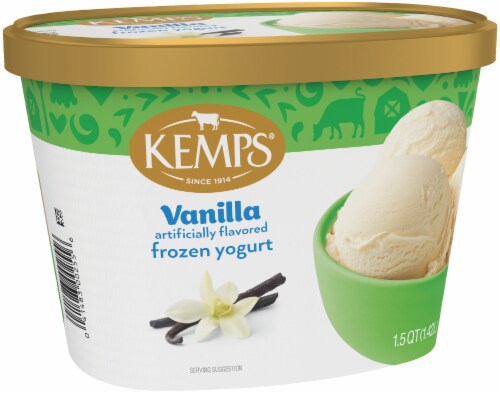 Kemps Vanilla Frozen Yogurt Perspective: top