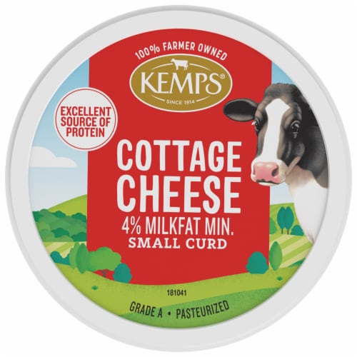 Kemps® 4% Milkfat Small Curd Cottage Cheese Perspective: top