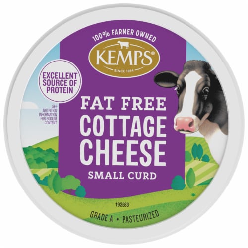 Kemps® Fat Free Cottage Cheese 22 oz. Perspective: top