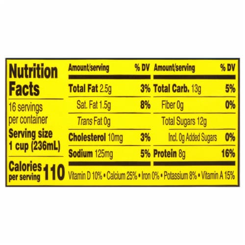 Kemps Select 1% Lowfat Milk Perspective: top