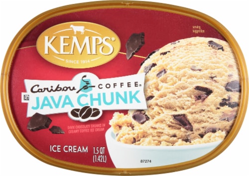 Kemps® Caribou Coffee Java Chunk Ice Cream Tub Perspective: top